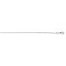 14 Karat White Gold 0.60mm 24 Inch Classic White Box Chain Necklace Image-1