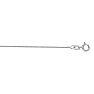 14 Karat White Gold 0.60mm 20 Inch Round Diamond Cut Wheat Chain Necklace Image-1