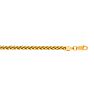 14 Karat Yellow Gold 3.3mm 18 Inch Light Weight Wheat Chain Necklace Image-1