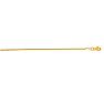 14 Karat Yellow Gold 1.2mm 24 Inch Round Wheat Chain Necklace Image-1