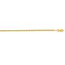 14 Karat Yellow Gold 1.5mm 20 Inch Round Wheat Chain Necklace Image-1