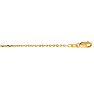 14 Karat Yellow Gold 1.40mm 16 Inch Cable Link Chain Necklace Image-1