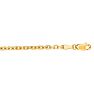 14 Karat Yellow Gold 3.10mm 22 Inch Cable Link Chain Necklace Image-1