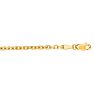 14 Karat Yellow Gold 3.10mm 24 Inch Cable Link Chain Necklace Image-1