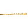 14 Karat Yellow Gold 3.10mm 24 Inch Cable Link Chain Necklace Image-1