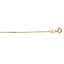 14 Karat Yellow Gold 0.50mm 18 Inch Cable Link Chain Necklace Image-1