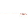 14 Karat Rose Gold 0.80mm 16 Inch Cable Link Chain Necklace Image-1
