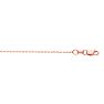 14 Karat Rose Gold 0.80mm 18 Inch Cable Link Chain Necklace Image-1