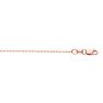 14 Karat Rose Gold 0.80mm 18 Inch Cable Link Chain Necklace Image-1