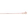14 Karat Rose Gold 0.50mm 16 Inch Cable Link Chain Necklace