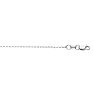 14 Karat White Gold 0.80mm 16 Inch Cable Link Chain Necklace Image-1