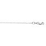14 Karat White Gold 0.80mm 20 Inch Cable Link Chain Necklace Image-1