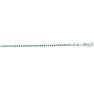 14 Karat White Gold 3.10mm 20 Inch Cable Link Chain Necklace Image-1