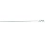 14 Karat White Gold 1.10mm 16 Inch Cable Link Chain Necklace Image-1