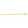 14 Karat Yellow Gold 1.30mm 18 Inch Faceted Cable Link Chain Necklace Image-1