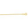 14 Karat Yellow Gold 1.30mm 18 Inch Faceted Cable Link Chain Necklace Image-1