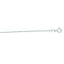 14 Karat White Gold 1.30mm 16 Inch Faceted Cable Link Chain Necklace Image-1