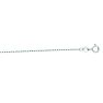 14 Karat White Gold 1.30mm 18 Inch Faceted Cable Link Chain Necklace Image-1