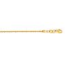 14 Karat Yellow Gold 1.5mm 10 Inch Sparkle Chain Anklet Image-1