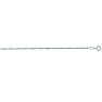 14 Karat White Gold 1.5mm 18 Inch Singapore Chain Necklace Image-1