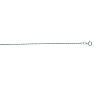 14 Karat White Gold 1.0mm 20 Inch Singapore Chain Necklace Image-1