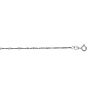 14 Karat White Gold 1.5mm 16 Inch Singapore Chain Necklace Image-1