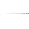 14 Karat White Gold 1.7mm 18 Inch Singapore Chain Necklace Image-1