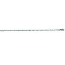 14 Karat White Gold 2.1mm 16 Inch Singapore Chain Necklace Image-1