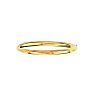 14 Karat Yellow Gold 5.0mm 8 Inch Plain Shiny Round Dome Classic Bangle Image-1