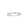 14 Karat White Gold 5.0mm 8 Inch Florentine Round Dome Classic Bangle Image-1