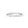 14 Karat White Gold 5.0mm 7 Inch Plain Shiny Round Dome Classic Bangle Image-1