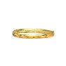 14 Karat Yellow Gold 6.0mm 7 Inch Florentine Round Dome Classic Bangle Image-1