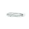 14 Karat White Gold 6.0mm 7 Inch Plain Shiny Round Dome Classic Bangle Image-1