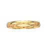 14 Karat Yellow Gold 8.0mm 7 Inch Florentine Round Dome Classic Bangle Image-1