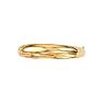 14 Karat Yellow Gold 8.0mm 7 Inch Plain Shiny Round Dome Classic Bangle Image-1
