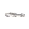 14 Karat White Gold 8.0mm 8 Inch Florentine Round Dome Classic Bangle Image-1