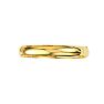 14 Karat Yellow Gold 10.0mm 7 Inch Plain Shiny Round Dome Classic Bangle Image-1