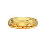 14 Karat Yellow Gold 13.5mm 8 Inch Florentine Round Dome Classic Bangle Image-1