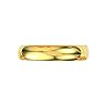 14 Karat Yellow Gold 13.5mm 8 Inch Plain Shiny Round Dome Classic Bangle Image-1