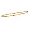 14 Karat Yellow Gold 2.50mm 8 Inch Shiny Twisted Round Tube Stackable Bangle Image-1