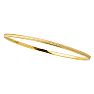 14 Karat Yellow Gold 3.15mm 8 Inch Shiny Round Concave Stackable Bangle Image-1