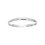 14 Karat White Gold 5.5mm 5.50 Inch Children's All Shiny Bangle Image-1