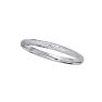 14 Karat White Gold 5.5mm 5.50 Inch Children's Shiny Diamond Cut Bangle with Diamond Pattern Image-1