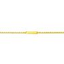 14 Karat Yellow Gold 6 Inch Children's Shiny Heart Link ID Bracelet Image-1