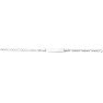 14 Karat White Gold 6 Inch Children's Shiny Classic Figaro ID Bracelet Image-1