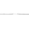 14 Karat White Gold 6 Inch Children's Shiny Curb Link ID Bracelet Image-1