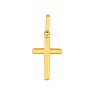 14 Karat Yellow Gold All Shiny Small Cross Pendant Image-1