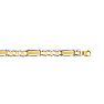 14 Karat Yellow & White Gold 8.50 Inch Shiny Railroad Type Men's Rolex Bracelet Image-1