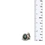 1 1/4 Carat Oval Shape Mystic Topaz and Halo Diamond Stud Earrings In 14 Karat Rose Gold Image-5