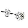 2/3 Carat Single Diamond Stud Earring In 14 Karat White Gold Image-1
